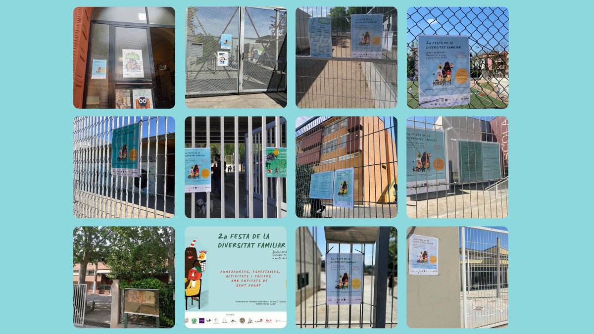 En 3⃣ dies ja la tenim aquí!! 🎉🌞🥳🙌🏿#FestaDiversitatFamiliar
Infants, docents, monitoratge, famílies, escoles 🫶🏿 entitats locals 🫶🏿 @bibliotequesstc  i <a href="/ajsantcugat/">Aj. Sant Cugat</a> 

💥Una festa de ciutat per a tothom‼️

Programa de la festa bit.ly/38d2Oap
