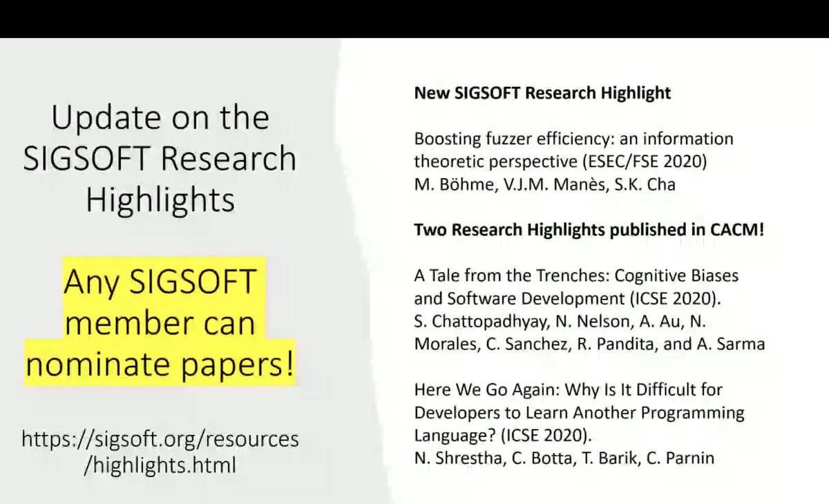mboehme_'s tweet image. Good news! Our Entropic paper was chosen as ACM SIGSOFT Research Highlight: sigsoft.org/resources/high… 

Congrats to Valentin (@Jilyac) and Sang Kil (@sangkilc)! Not been possible w/o Google&apos;s Dynamic Tools &amp;amp; Open Source Security Teams. 🙏

//cc #MPI_SP @MonashInfotech @CSRC_KAIST
