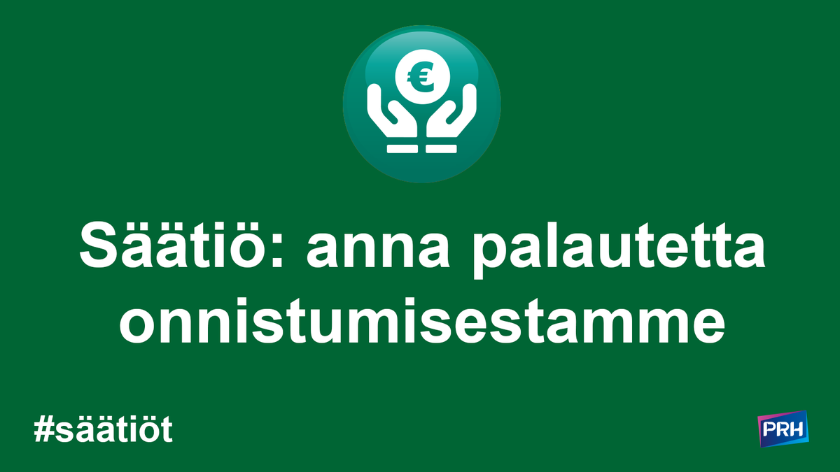 prh_fi's tweet photo. Selvitämme säätiöille lähetetyllä kyselyllä yhteistyössä @saatiotrahastot ry:n kanssa, miten olemme onnistuneet valvontatehtävässämme.
Kaikki palaute on meille hyvin arvokasta 🙏
Lue lisää: https://t.co/PZwkJ8C09e
#säätiö #säätiöt https://t.co/6jNTrdIAtC
