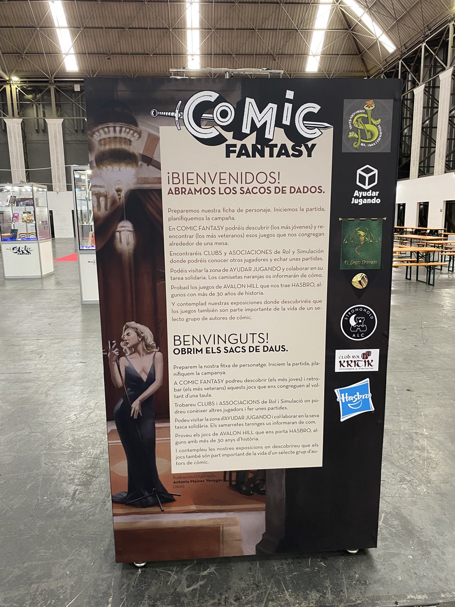 celspinol's tweet photo. Habrá más sobre #40ComicBCN, pero la mención y el AGRADECIMIENTO super especial se lo lleva la gran diseñadora Rut Serrano @haditje por haber realizado un esfuerzo titánico y conseguir que tanto #FanhunterFanboria como la expo de #ComicFantasy22 estuvieran a tiempo. @COMIC_bcn https://t.co/RcKcoF1I7e