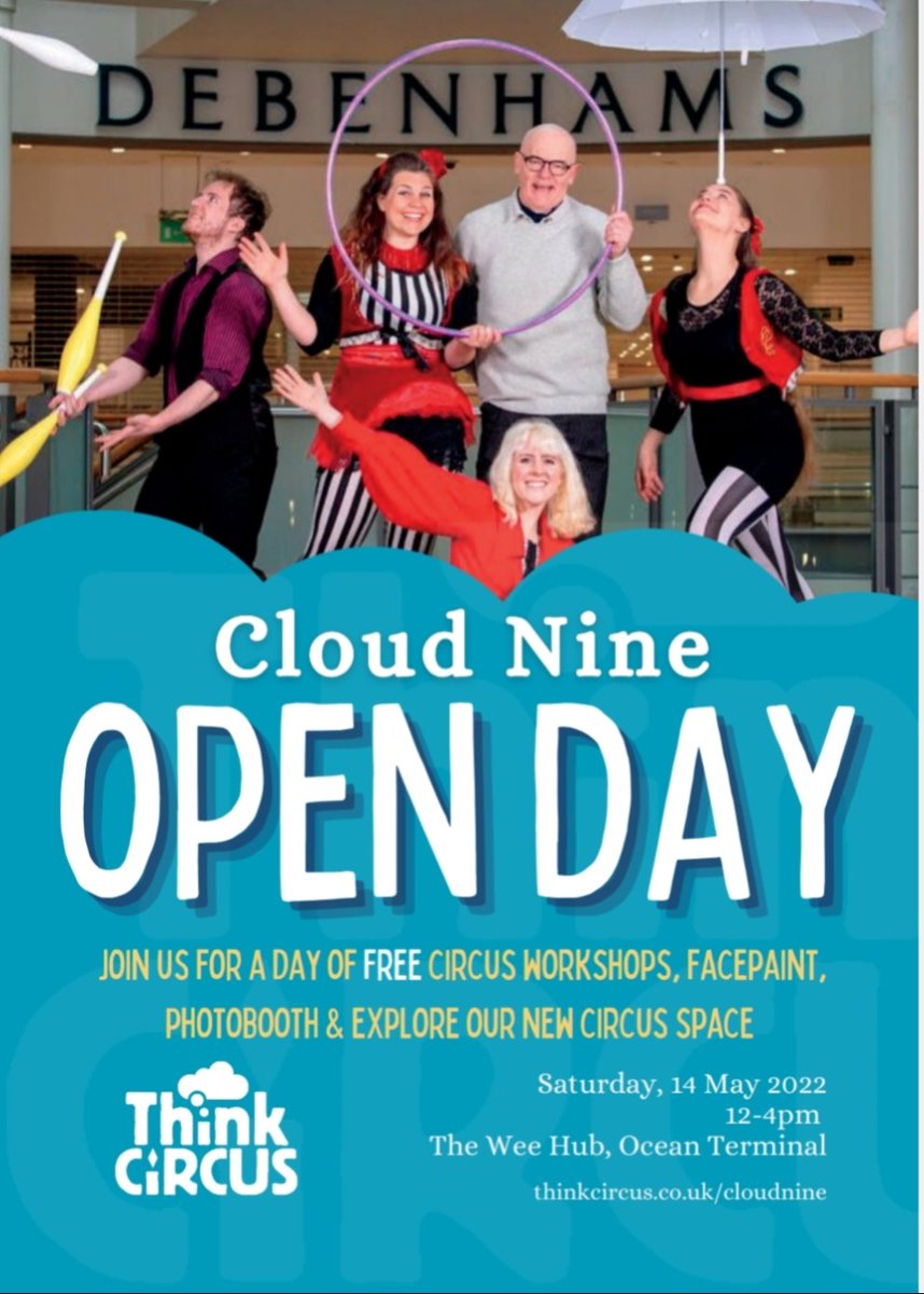 salleholyrood1's tweet photo. A cracking day of fun and activities this Saturday for all ages as our team &amp; @think_circus host their Open Days at #TheWeeHub @Ocean_Terminal @WhatOnEdinburgh @FamiliesEdinbur @leithbuzz @Leith_Primary @ActiveSchoolsED @EdinburghLive_ @MADE_magazine @ThelmaScotland https://t.co/iztzX0PU5y