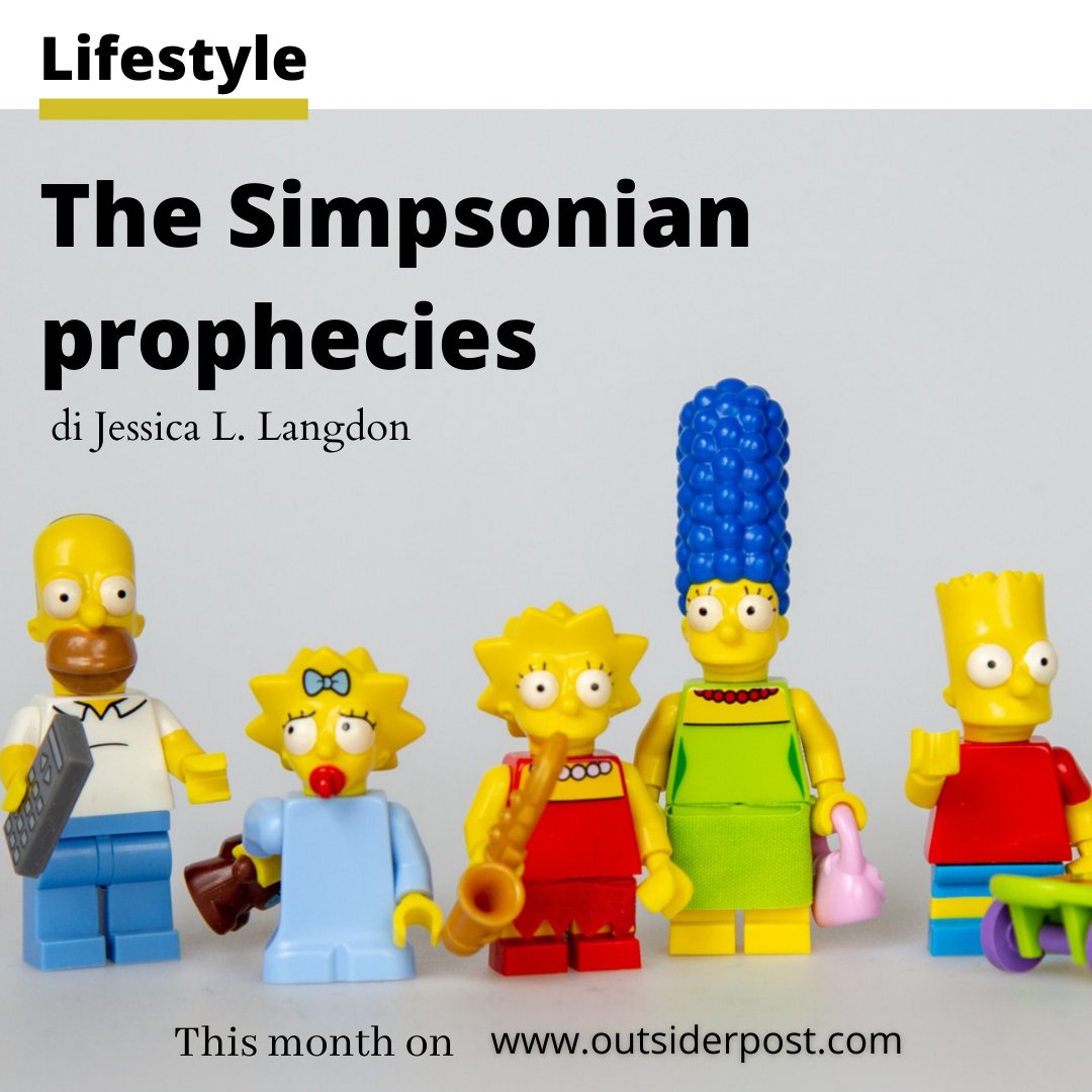 OutsiderPost's tweet photo. The #Simpsons are undoubtedly the longest-running and best-loved animated sitcom of all times, but around the craziest and funniest yellow family on TV, there is a mystery related to the many #prophecies announced during the series and often correct. 
How did they do that?🙄💡 https://t.co/BvI76Em1IZ