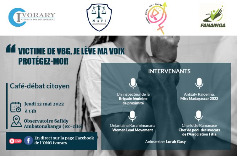 ONGIvorary's tweet photo. Notre premier café-débat citoyen dans le cadre du projet Miara-miombon'Antoka amin'ny fiarovana eny amin'ny Fitsarana, en faveur de l'accès à la justice à Madagascar. Rdv ce 12 mai 2022 à 13h!
#MAFI #ONGIvorary
#integrity4development https://t.co/oNekKT47Qu