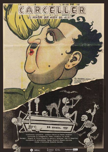 👉🏽Jueves 12 (19:30), Sant Miquel dels Reis. 
🎥Proyección muy especial de #CarcellerDocumental 📍En <a href="/DocsValencia/">DocsValencia</a> con <a href="/macian2002/">Ricardo Macián</a>, Antonio Laguna, Tina Rabanal, la nieta de Carceller y Olivia Yule, la hija del dibujante Carlos Gómez Carrera, Bluff.
docsvalencia.com/peliculas/carc…