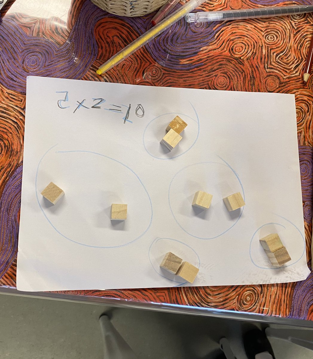 MsTsiav's tweet photo. Learning how to multiply with manipulatives! Love using different resources in the classroom. #acuedu_p #multiplicationfun https://t.co/ahP7wbZ3ZE