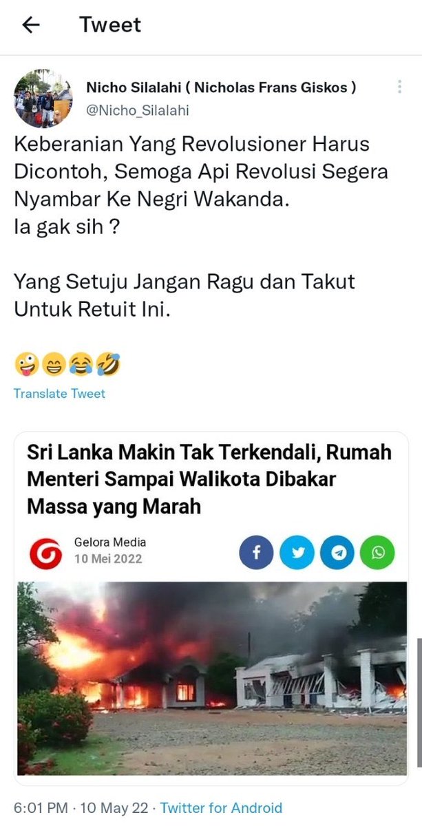 Bungfranks's tweet photo. Sampai kapan @Nicho_Silalahi memprovokasi seperti ini dan di diamkan  @CCICPolri @kemkominfo @twitter @ListyoSigitP @binofficial_ri 🤔??? https://t.co/HeK1Y0cHuQ
