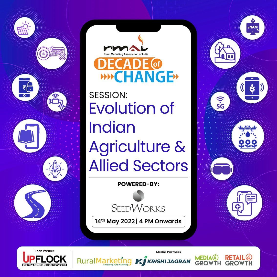rmai_tweet's tweet photo. #DecadeofChange: Join us in an insightful session on how the #IndianAgriculture and Allied-sectors transformed in the past decade.
#SessionPartner: @LtdSeedworks
#REGISTERNOW: https://t.co/AM2UXQGClx
#rmai #ruralindia #phygital #farming #farm #agritech #horticulture @kjhindi https://t.co/dJJAxft43L