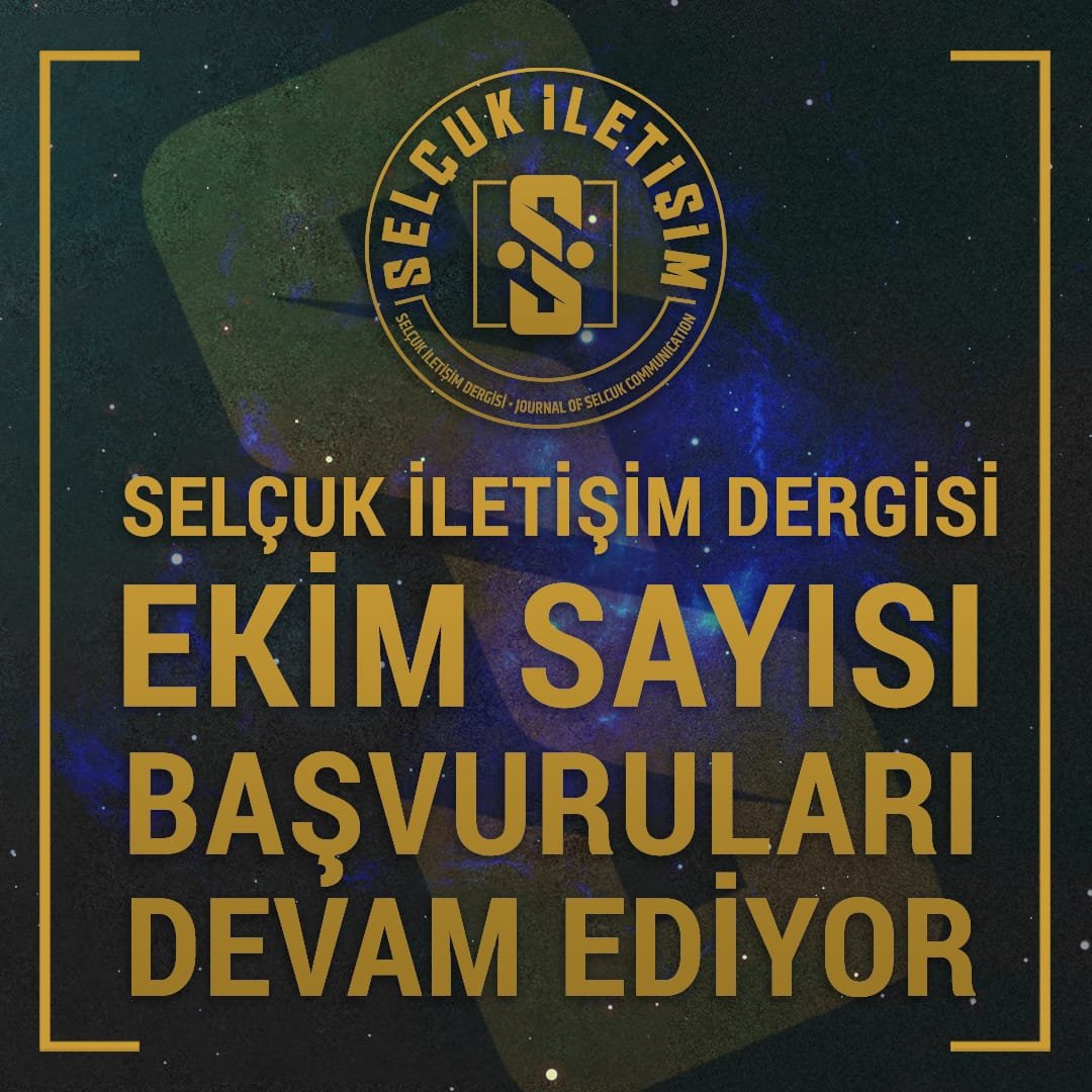 huseyinaltunbas's tweet photo. Selçuk İletişim Dergimizin Ekim sayısı için 15 Mayıs'a kadar makale kabullerine devam ediyoruz. Son 4 gün! #selçuküniversitesi #iletişimfakültesi #selçukiletişimdergisi #seslidergi #araştırmawebinarı #iletişim40 #journalofselcukcommunication #josc https://t.co/LQDVM4KEbZ