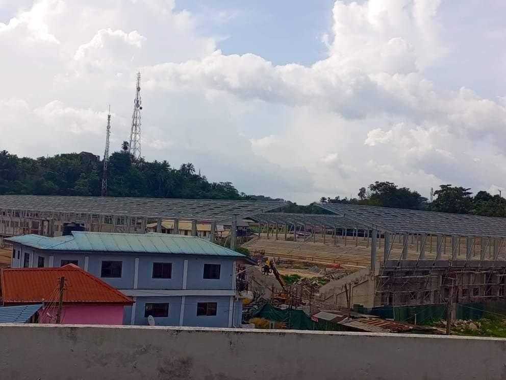 WestEndRadmn's tweet photo. The current state of the T &amp; A Park, Tarkwa which is under construction.
The project is funded by Goldfields Ghana Limited. https://t.co/FEdGC0Sguo