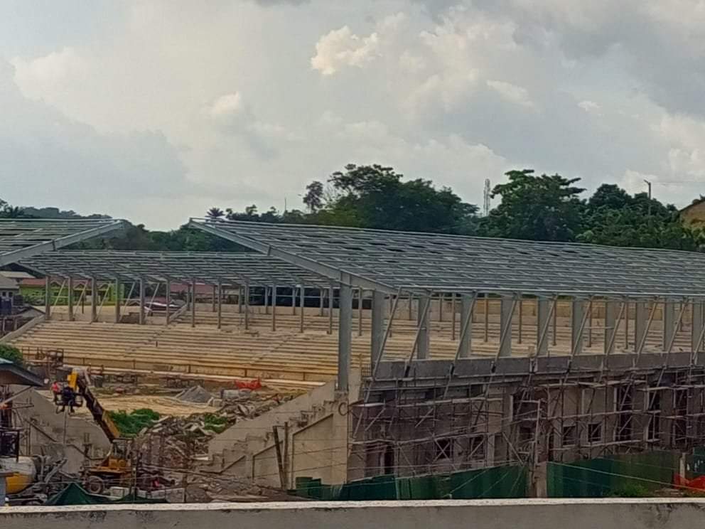 WestEndRadmn's tweet photo. The current state of the T &amp; A Park, Tarkwa which is under construction.
The project is funded by Goldfields Ghana Limited. https://t.co/FEdGC0Sguo