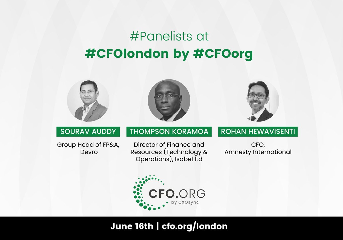 Financial #leaders collaborate in a day of thought-leading exchange as we examine directions from within the Office of the #CFO; all under the umbrella of riveting #keynotes, revealing #panels, engaging round-tables and unparalleled #networking.