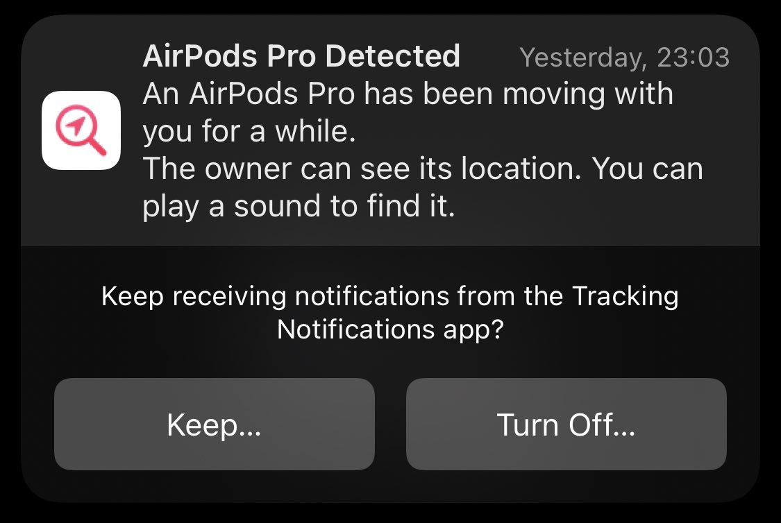 Yes <a href="/Apple/">Apple</a>, they’re my AirPods. Anyone know how to stop this ? 🤔