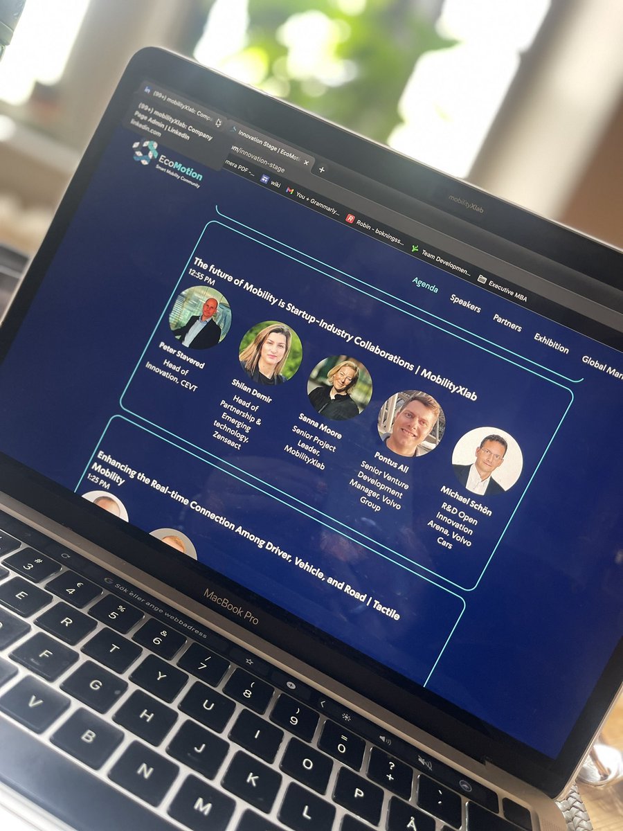KatarinaBrud's tweet photo. At @EcoMotionIL in Tel Aviv, today?! Make sure you check out this amazing @MobilityXlab team sharing their insights on why startup-corporate collaboration is important -> 12.55pm at the Innovation Stage. Enjoy! https://t.co/1dkLYCNURz