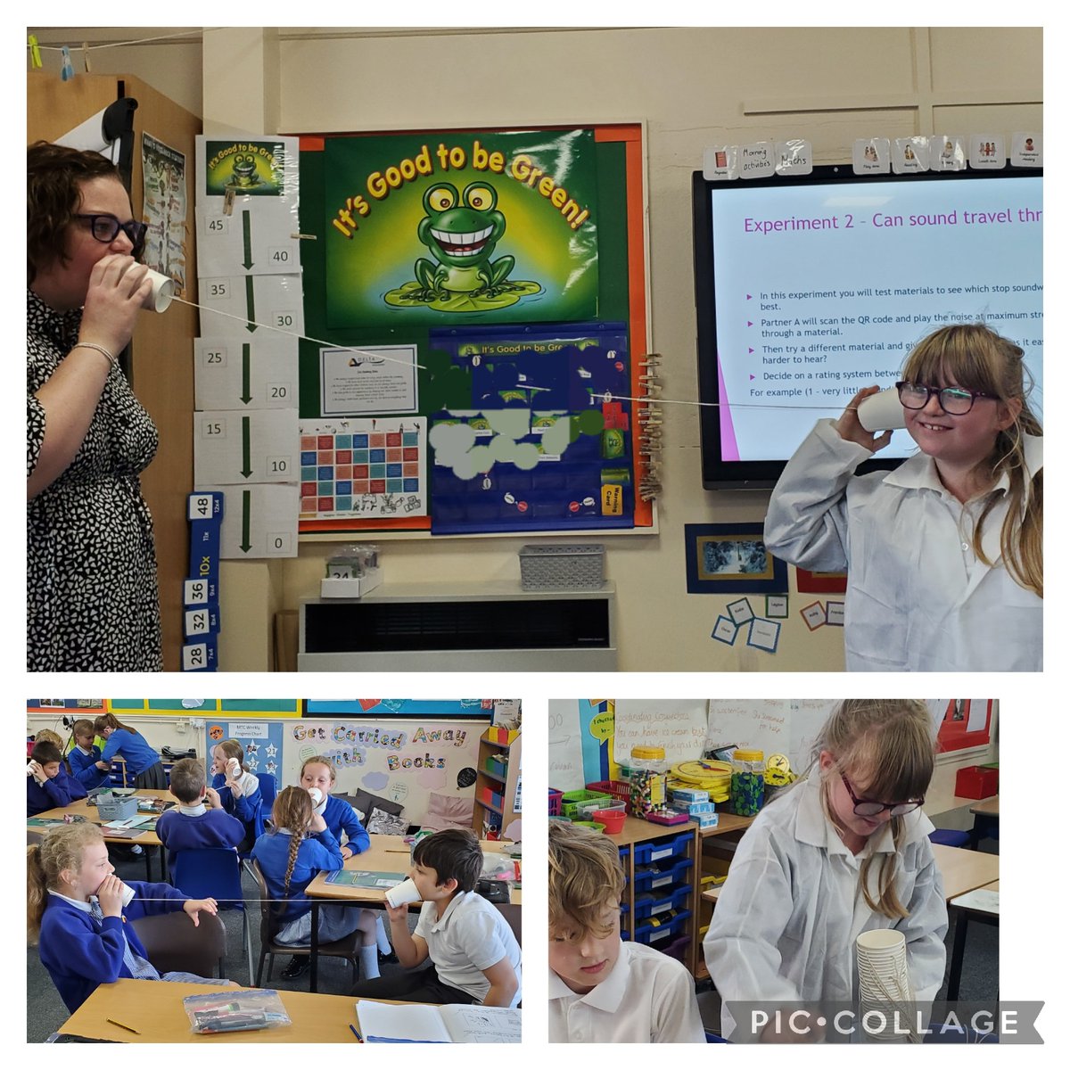 mpaherricka's tweet photo. Our new 'Science Teaching Assistant' helping out in today's Science lesson. How does sound travel? @DeltaMacaulay @deltatrustsci https://t.co/fhMvAD6BsP