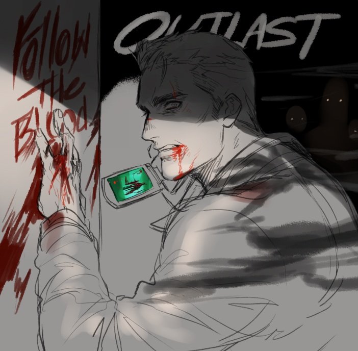 "𝘍𝘰𝘭𝘭𝘰𝘸 𝘵𝘩𝘦 𝘣𝘭𝘰𝘰𝘥 the goddammit 𝘱𝘳𝘪𝘦𝘴𝘵 said.
I did.
And what did I found?
Even more blood...pain...violence...and death...."

#Outlast #MilesUpshur #FollowTheBlood