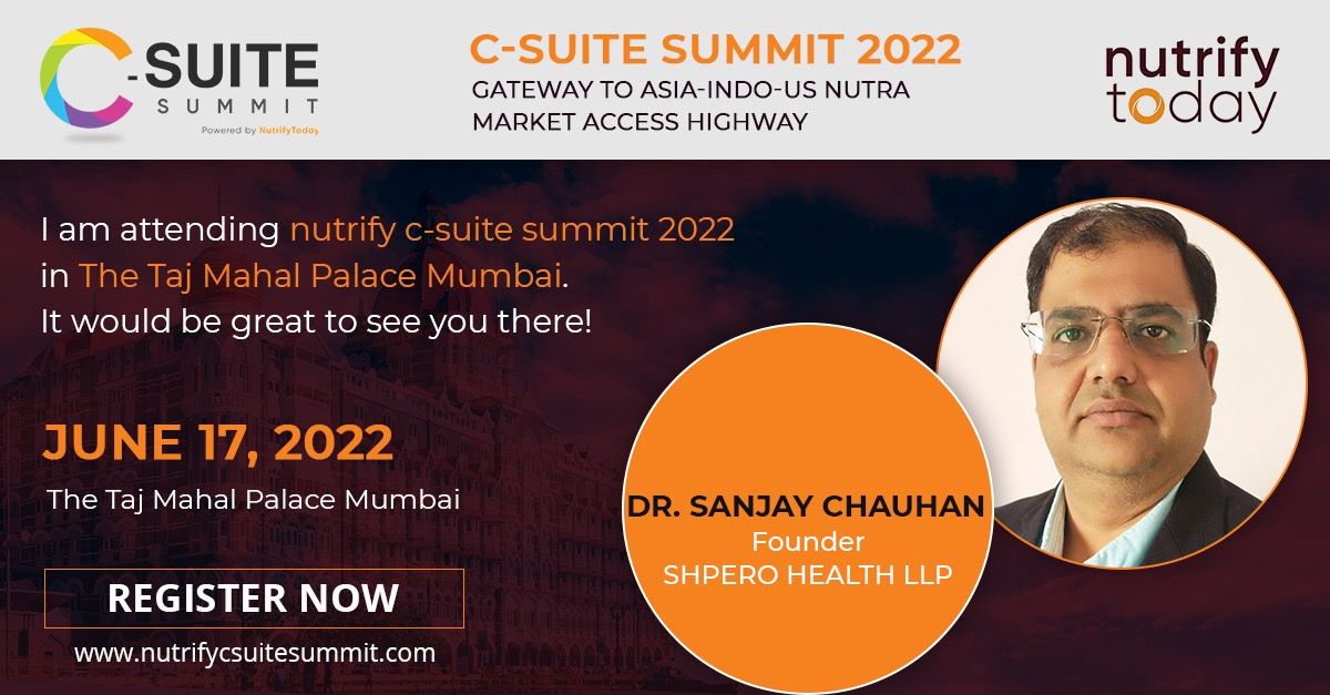 Our Founder is attending Nutrify C-Summit 2022 in The Taj Mahal Palace, Mumbai.
.
#shperohealth #nutrifytoday #nutrifycsuitesummit #startupindia #aicgtu #innovation #healthcareproduct #atalinnovationmission #nutraceuticals #pharmaceutical #development #supplements