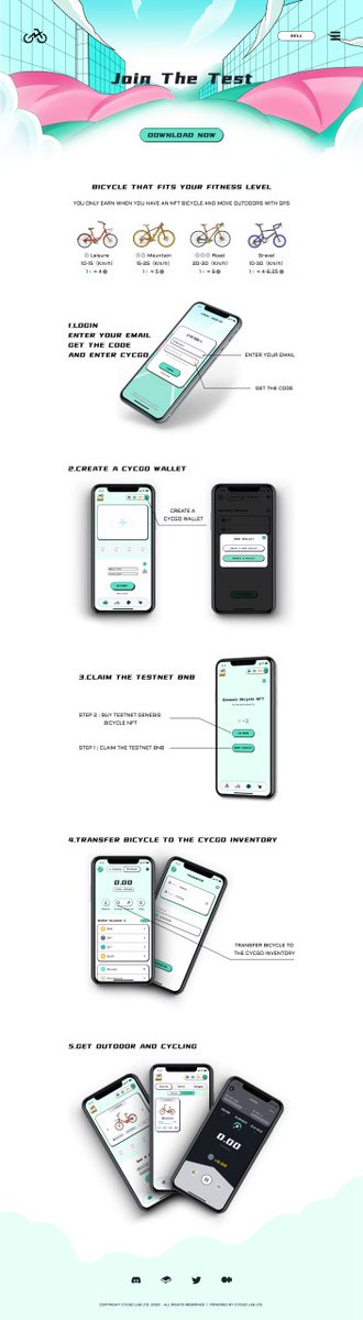 CycGo_M2E's tweet photo. 🚴🏻🚴🏻How to Start Beta Test? 🚴🏻🚴🏻

🏆Congratulations to CycGoers who can participate in BETA TEST

🎯Beta Test Guide is here now👇👇👇

Let's take a look at what the beta interface looks like😎😎 https://t.co/lS15jrDNmB