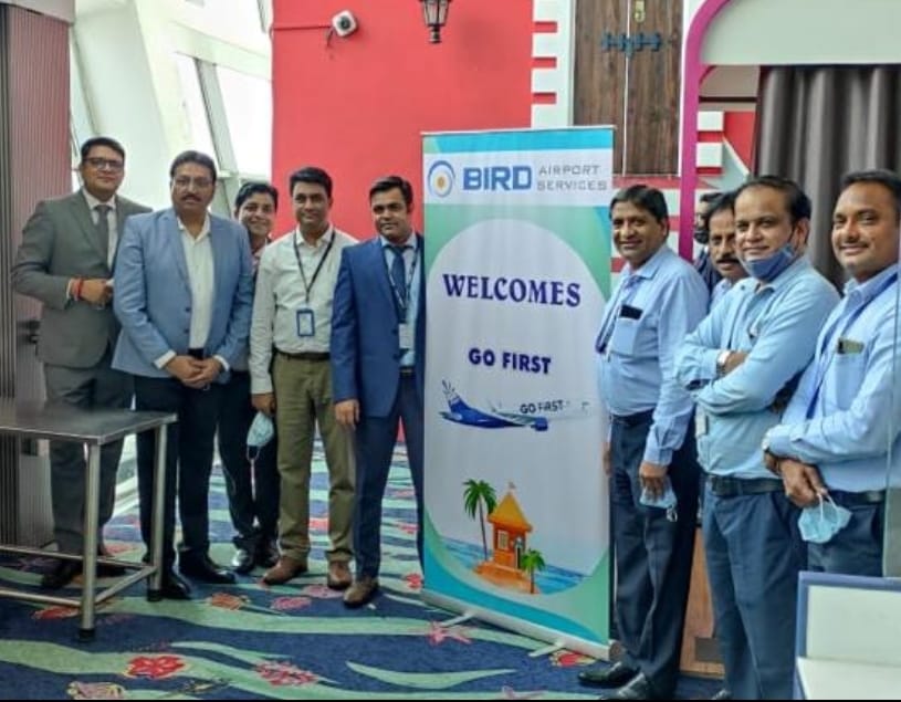 BirdGrp's tweet photo. Bird Airport Services, Konkan welcomes @GoFirstairways at Goa International Airport.
We thank all stakeholders for a smooth ground handling cut-over on May 10th, 2022.
@aaigoaairport
#GoFirst #GOIAir #FlyGoFirst #GoaAirport #Dabolim
#AAI #groundhandling #birdgroup https://t.co/Xw6l0GRtAx