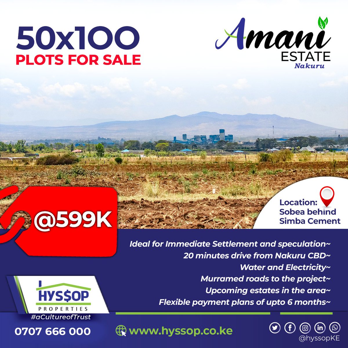 Tired with the hustle of paying rent every month? Build your dream home today by investing in an 1/8 acre plot
To book a site visit
Call or WhatsApp us on
☎0707 666 000
or text the word 'PLOT' to '21404'
#ondokearent 
#AmaniEstate
#Nakuru
#twendesite