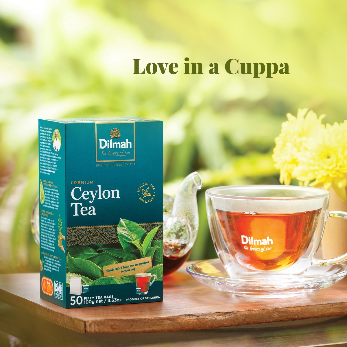Dilmah's tweet photo. Ever wondered how love can make a fabulous #CupOfTea? Our love and passion for #handpicking and packing our #teas right where it's grown to retain its #freshness, sets the standards for our Premium #CeylonTea!
Shop #Experience & #Love in a #Cuppa: https://t.co/20Fx6UXxuq https://t.co/oO8uajjS0E