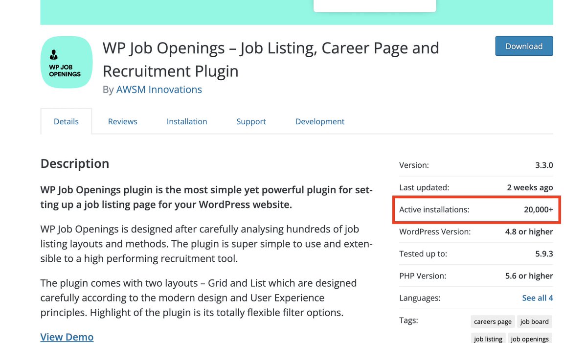 hirezoot's tweet photo. We've crossed the 20K mark 🚀🤩

Our Product Team deserves all the praise 🍷

More amazing features on the way 🎉Check here for a glimpse 👉 https://t.co/nYMAWrOCpI 

Also submit your feature requests and join us on an incredible journey🎯

#WordPress #RecruitmentPlugin #WPJO https://t.co/bXuHTI9ExC