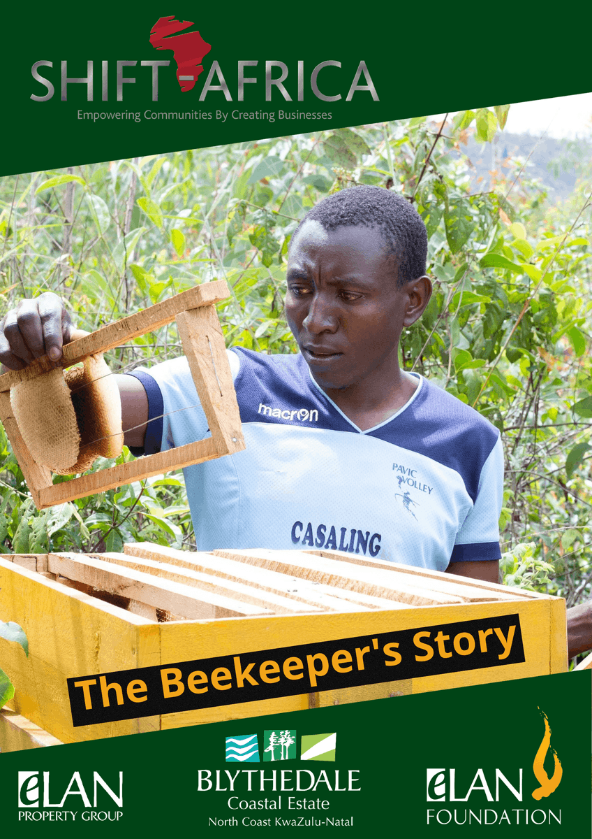 elanproperty's tweet photo. A beekeeper that sold his honey to the local community passed away but his skills was not passed on. Shift-Africa wants to help the Blythedale and Kwadukuza community to grow small businesses. So that together we can achieve more in the community and keep legacies alive. https://t.co/VhzFI9m0ab