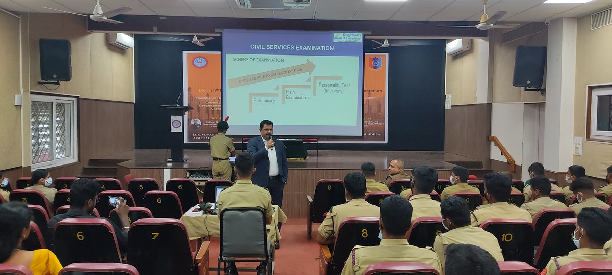flyarul's tweet photo. Shri Sathyashree Boominathan Chairman and MD - King Makers IAS Academy hosting a eye opening Session for all NCC Cadets on How to crack UPSC Services Examinations @KIngMakersIAS . https://t.co/0TqbUBtigH