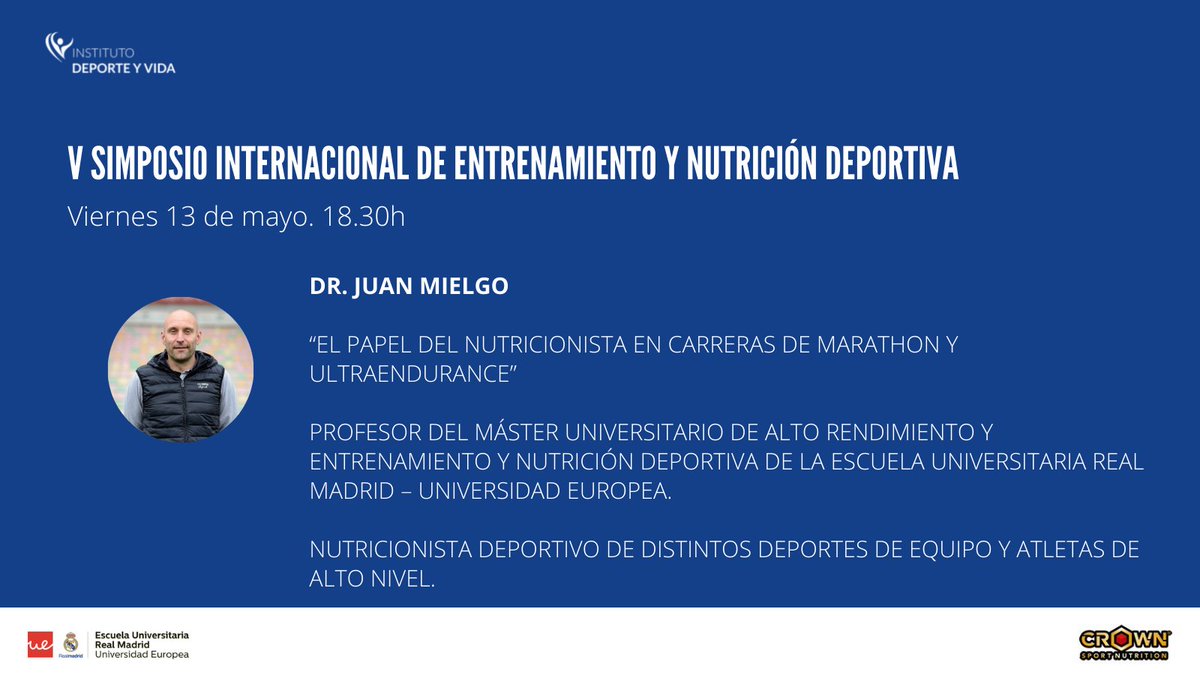 InsDeporteyVida's tweet photo. 🚨¡Mañana arrancamos!

V SIMPOSIO INTERNACIONAL DE ENTRENAMIENTO Y NUTRICIÓN 
@RealMadridUE
 
💰¡Totalmente GRATUITO!

🔴EN DIRECTO 

Con  
@jb_morin
 
@bonfanti_noelia
 
@MielgoAyuso
 
@ArturoCasadoAld
 
@AdamKelly07

👉Inscripciones aquí: https://t.co/FuHxIwHsqU https://t.co/1qdDa8Br3h