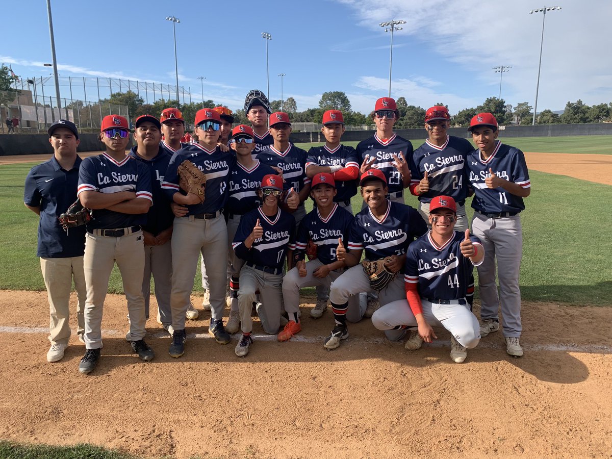 lasierrabball's tweet photo. Eagles win 8-1, advance to CIF quarterfinal! Nick Velazquez 3-3 2RBI 2R 3SB,Jesse Espinoza 2-3 1R,Alex Gamez 2-4 RBI 2R,Nate Chavez 2B RBI,Preston Anderson 1B RBI R,Taer Rodriguez 1B, R.Jesse Espinoza W 4ks 1ER, Taer Rodriguez Save. Eagles back in action Friday at Charter Oak! https://t.co/eGUVhSg6hi