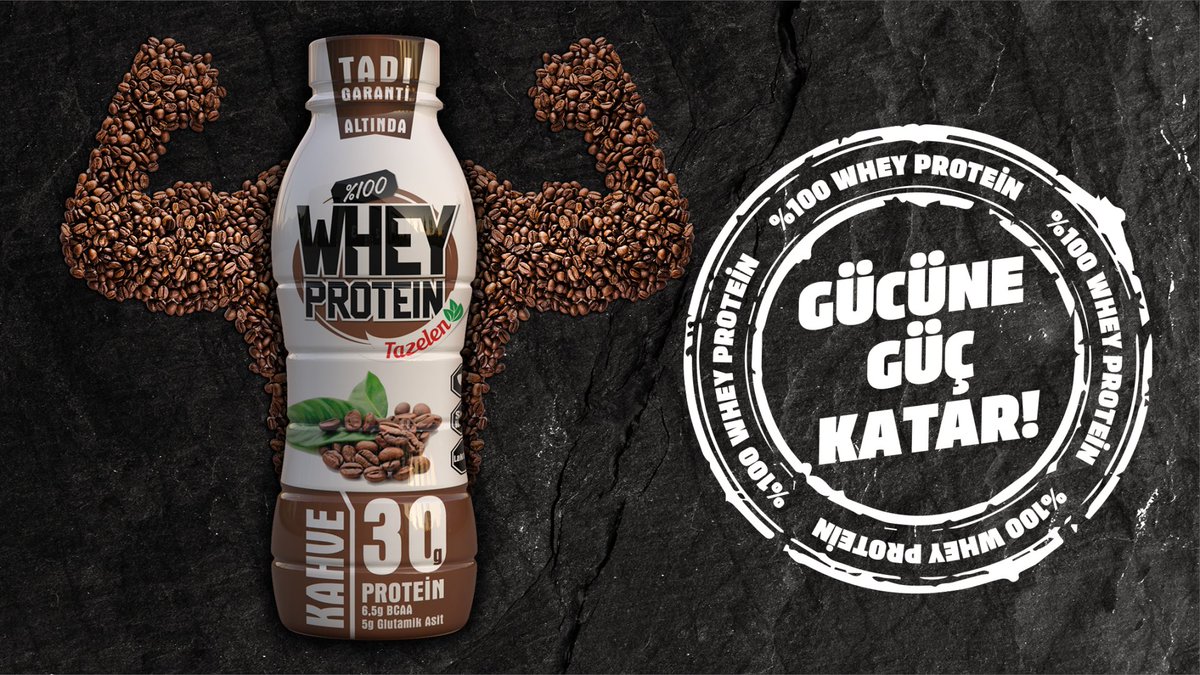 Tazelen's tweet photo. Güne kahve yerine Kahveli Tazelen Whey Protein'le başlayın, tüm günü zinde tamamlayın!

#tazelen #wheyprotein #fitness https://t.co/zB3M1sgFAN