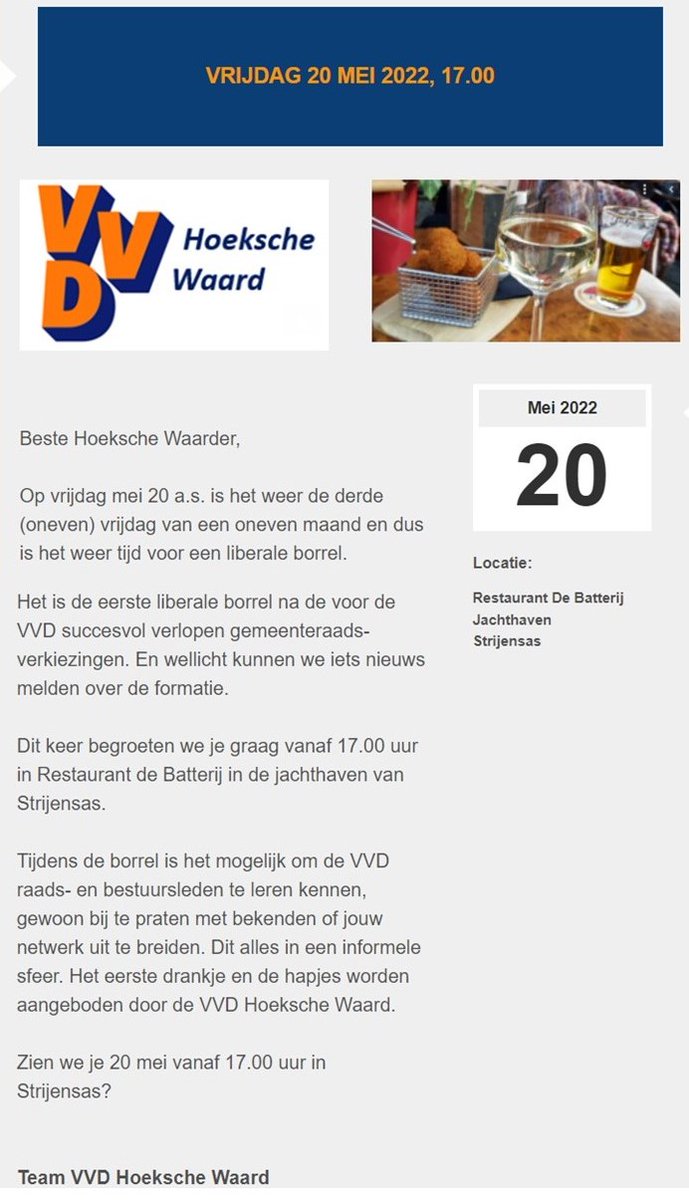 VVD Hoeksche Waard tweet media
