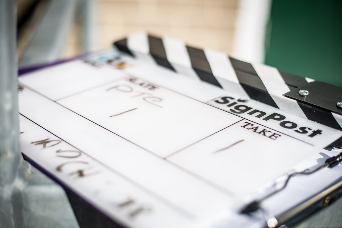 BarronMedia's tweet photo. Fresh from #DeafAwarenessWeek, the North-East business breaking down barriers to create opportunities for deaf people to work in TV and film. My latest column for @TheNorthernEcho shines the spotlight on @signpostprod 
https://t.co/oFFXIgAXn5 https://t.co/5ozgyGomN9