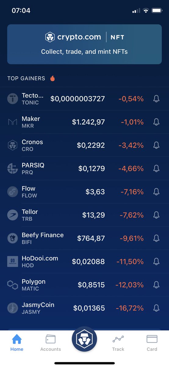 thordurgu's tweet photo. #tonic number 1 in top gainers in this bloodbath. #TECTONIC #tectonicarmy #tectonicfi https://t.co/c1Zxj4VrhM