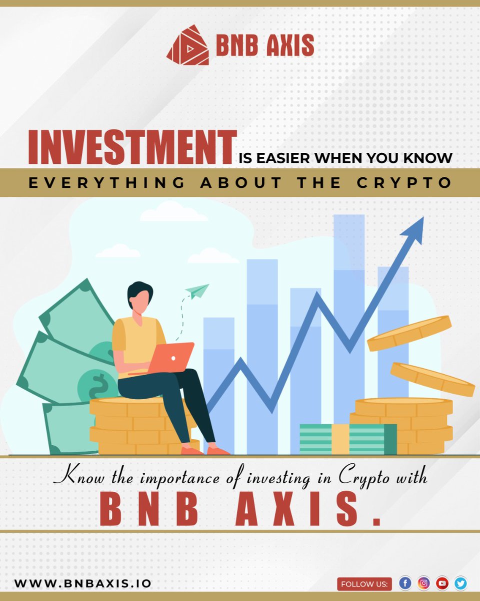 AxisBnb's tweet photo. BNB Axis is the best blockchain-featured technology platform that aims to give the following Crypto advantages.

●You can trade in Cryptocurrency's 24/7 services.
●Investors will get better trading opportunities with the best trading market instead of the stock market.

#crypto https://t.co/nwu3zC6rlp
