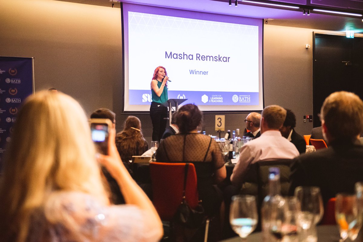 MashaRemskar's tweet photo. ⚠️ Brag alert: I'm an award-winner! 🏆

Gratified and humbled to have my efforts over the past 2+ years recognised with the 'Faculty Rep of the Year' award at Friday's @thesubath Education Awards!

Shoutout to the remarkable colleagues I get to work with @SUBathPG @DoctoralBath https://t.co/nCHWzOs4eI