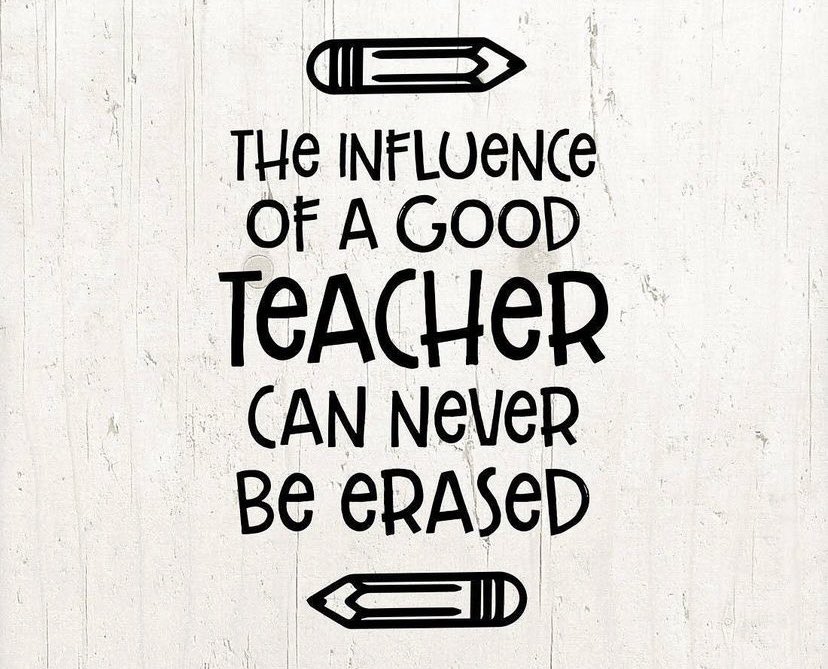 mr_Alsheimer's tweet photo. This is so true. Teachers and educators alike, remember the importance of what you do because you make a difference. 

“The influence of a good teacher can never be erased.” https://t.co/MFw73MhOhD