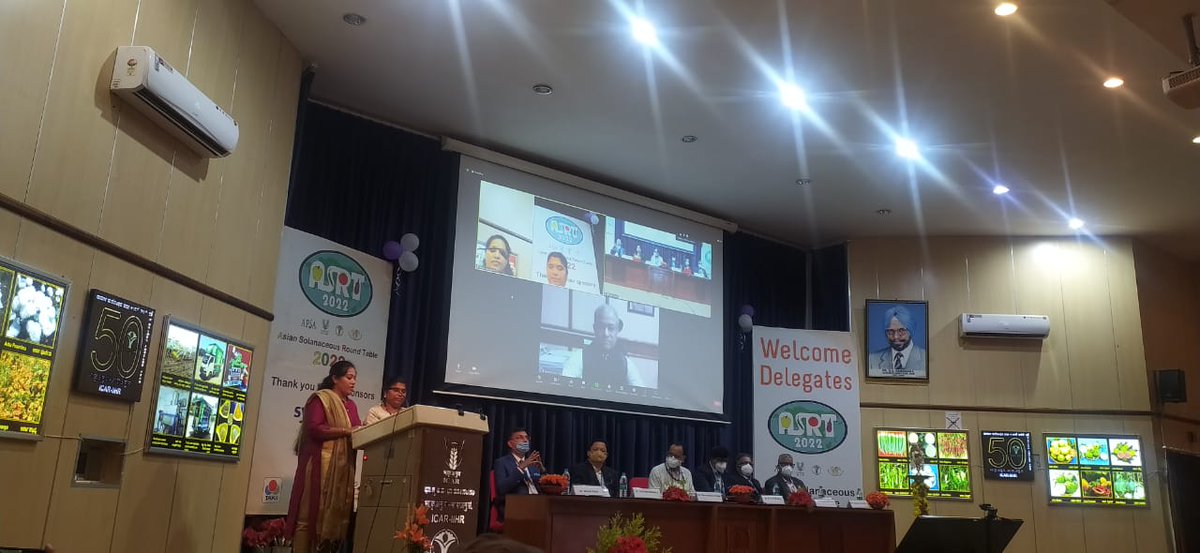 ICAR_IIHR's tweet photo. Asian #Solanaceous Round Table (#ASRT4) begins at
@ICAR_IIHR, Bengaluru.
@apsaseed @ICAR_IIHR @icarindia @AgriGoI https://t.co/bNxzwkiIUz