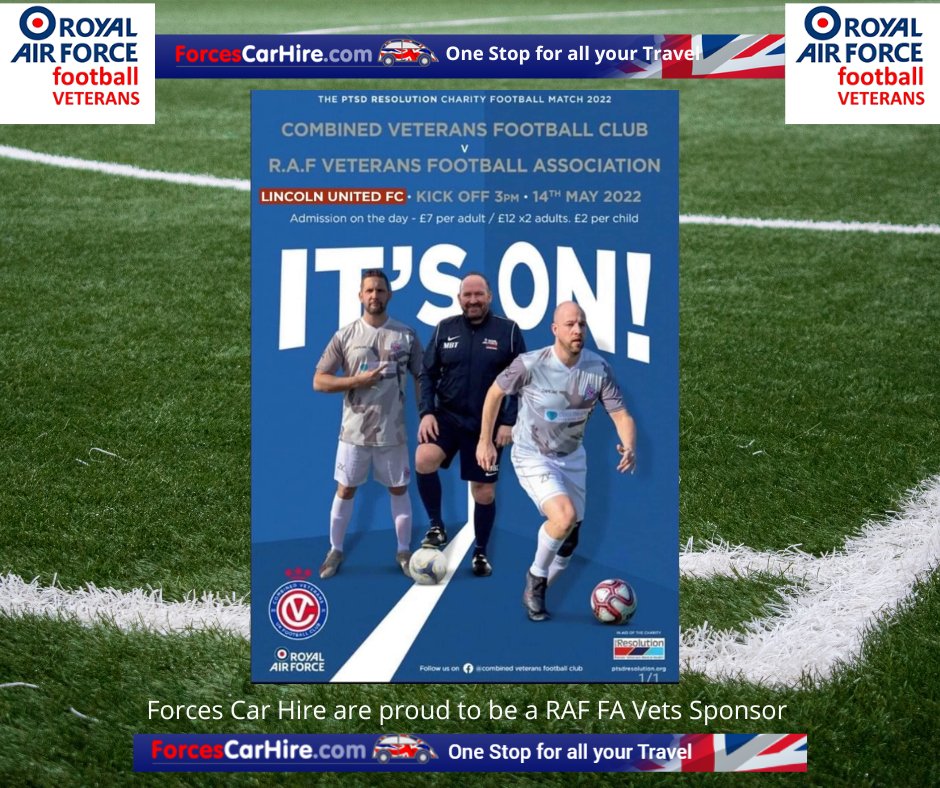 forcescarhire's tweet photo. It's On!
Combined Service Veterans FC v RAF FA Veterans
14 May 2022
Kick Off 3pm
🏟 Lincoln United FC LN6 0DY
@forcescarhire are proud to be a @RaffaVets Sponsor
🖱️ https://t.co/Z92aIkGAxI
#travel #carhire #veterans #royalairforce #RAFFA #RAFSport #pUaf #forcescarhire #MHHSBD https://t.co/vOVT12DSkA