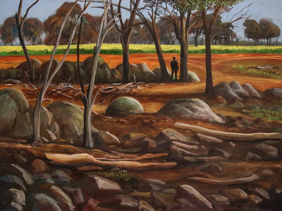 awayne48's tweet photo. New addition to my website, part of the Australian landscape series.
This ‘Rocky Outcrop’ was done in 2020…yes, I’m still catching up on digitizing my collection. It takes time!
#artist #painting #artistlife #Australianart #countrylife #finearts #canowindra #landscape https://t.co/NvIWQac9Uw