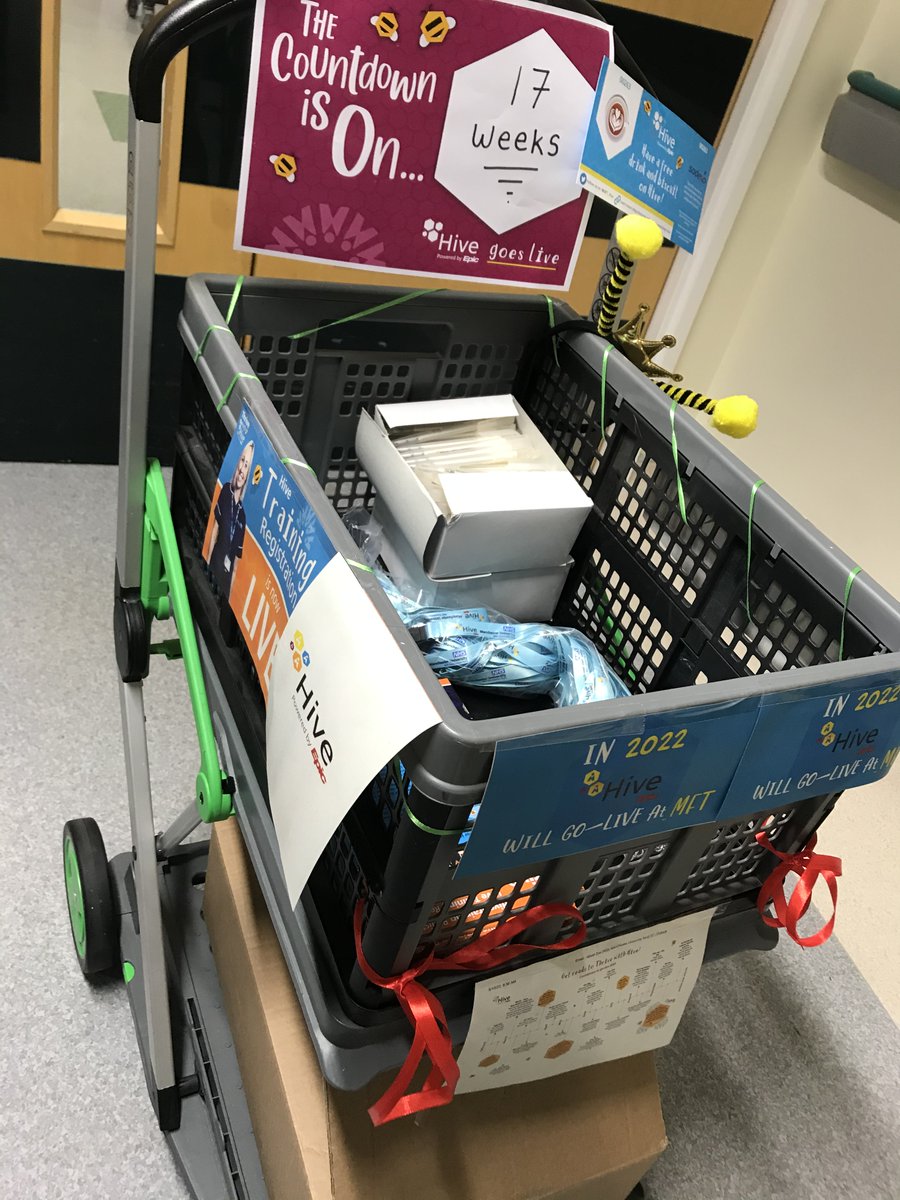 ZoeWoodRMCH's tweet photo. Hive training promotion on wheels at RMCH yesterday. #17weekstogo @caren_westhead @MFT_Hive @RmchEdu https://t.co/je7BmIQlJH