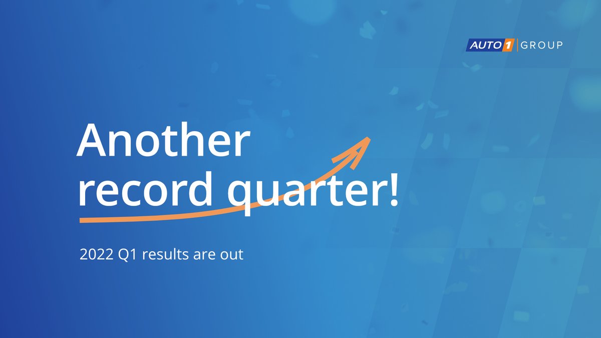 AUTO1_Group's tweet photo. Kicked off 2022 with a successful quarter!

📈Q1 revenue +82% YoY to €1.64b, gross profit +44% to €124m
🚀Merchant units +26% YoY to 155k, revenue +74% to €1.4b
🎯#Autohero GPU +182% YoY to €718 - a big step to €1000 2023 target

Read more: https://t.co/e8nCmF1bYp

#AUTO1 https://t.co/sLaeklKMOD