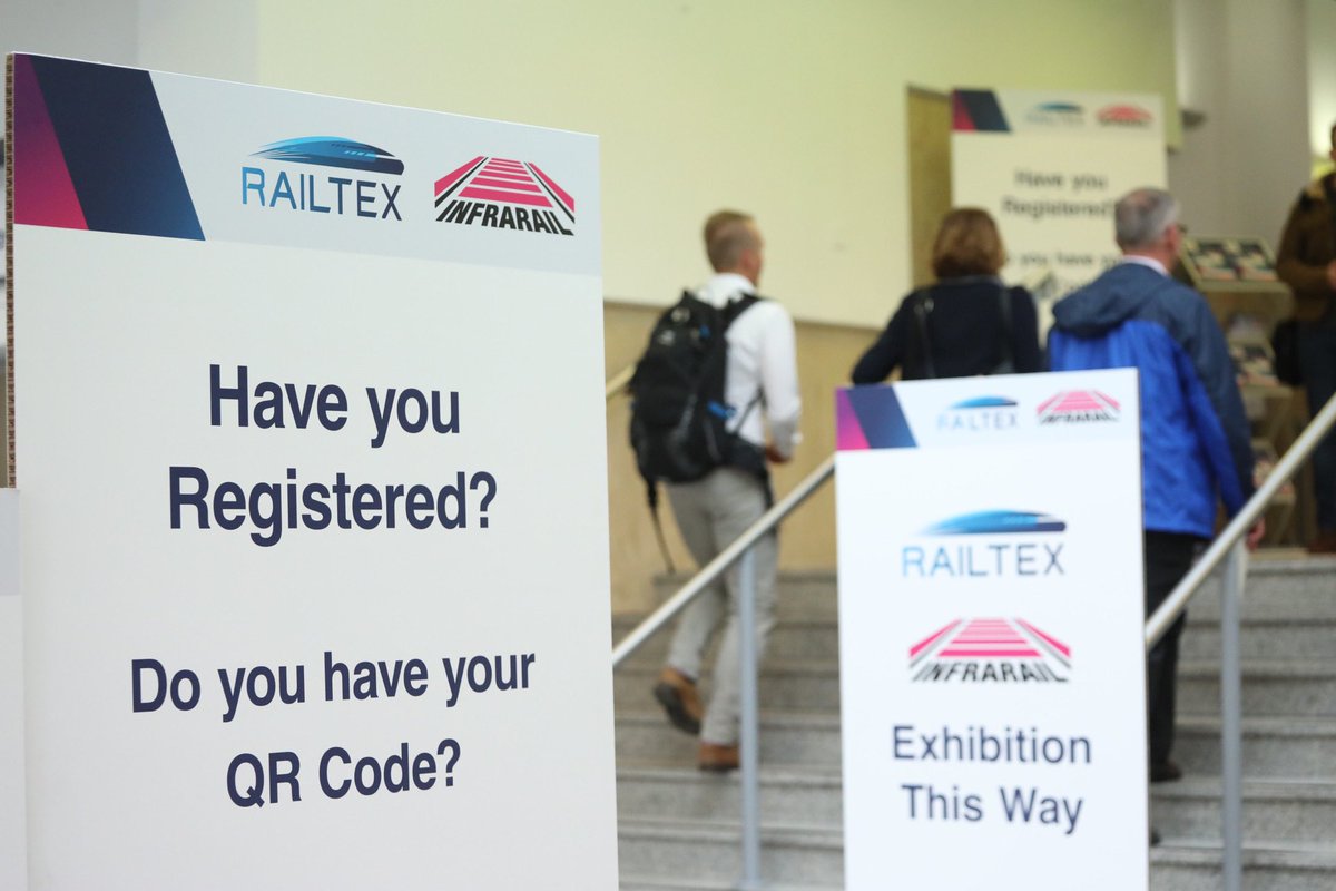 robfinneyphoto's tweet photo. Looking forward to day 2 @Railtex Infrarail. Great to be official show photographer! #railtex #infrarail https://t.co/38IEtJEqZ0