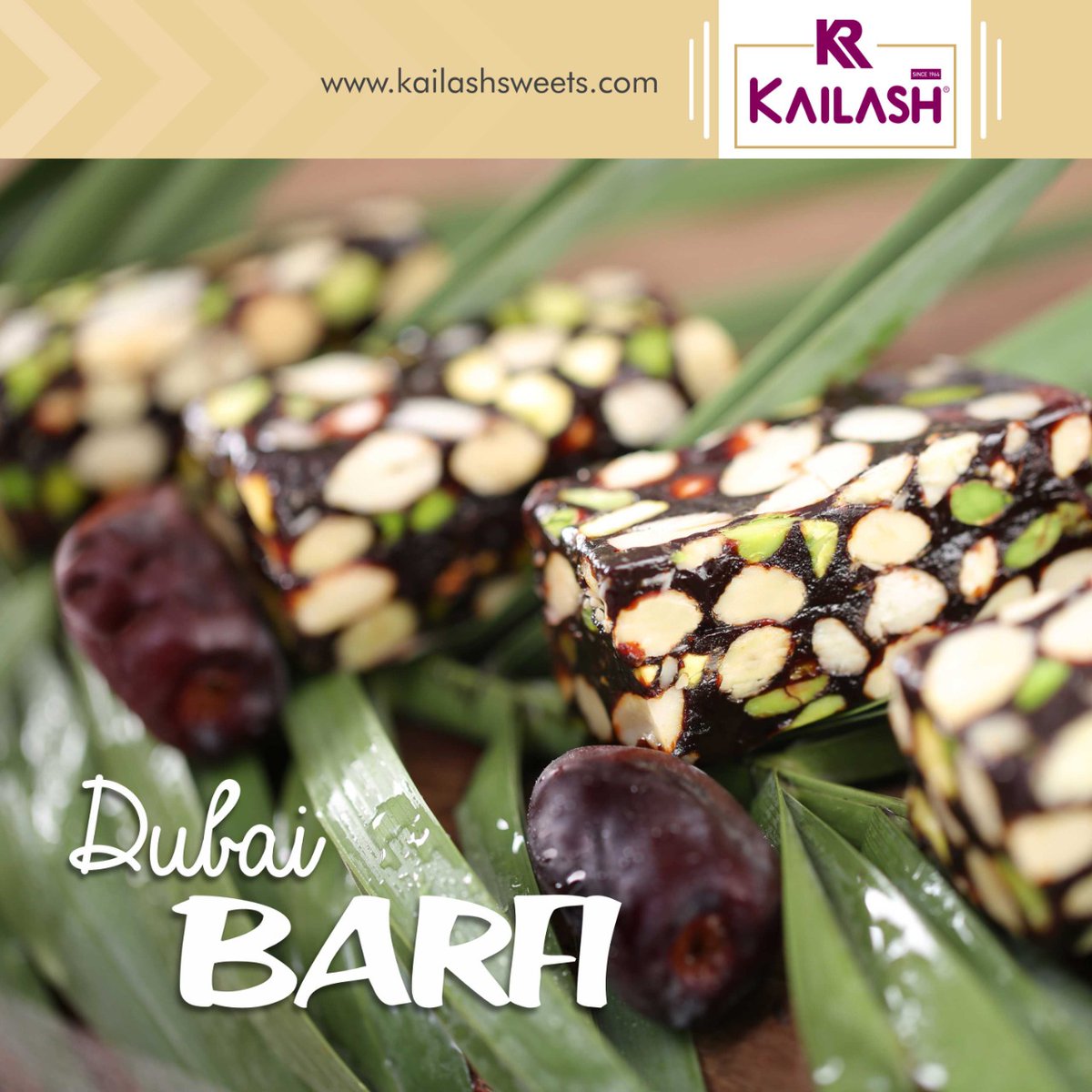 kailashsweets's tweet photo. Royal as Queen! Try our Dubai Barfi now!

#KailashSweets #sweetsofIndia #SnacksofSurat #FinestSnacks #RoyalSnacks #ShahiSnacks #Rabdi #Sweets #Sweetsinsurat #Delicious #Sweet #Food #DubaiBarfi #Barfi https://t.co/ZlG6HRM9Ej