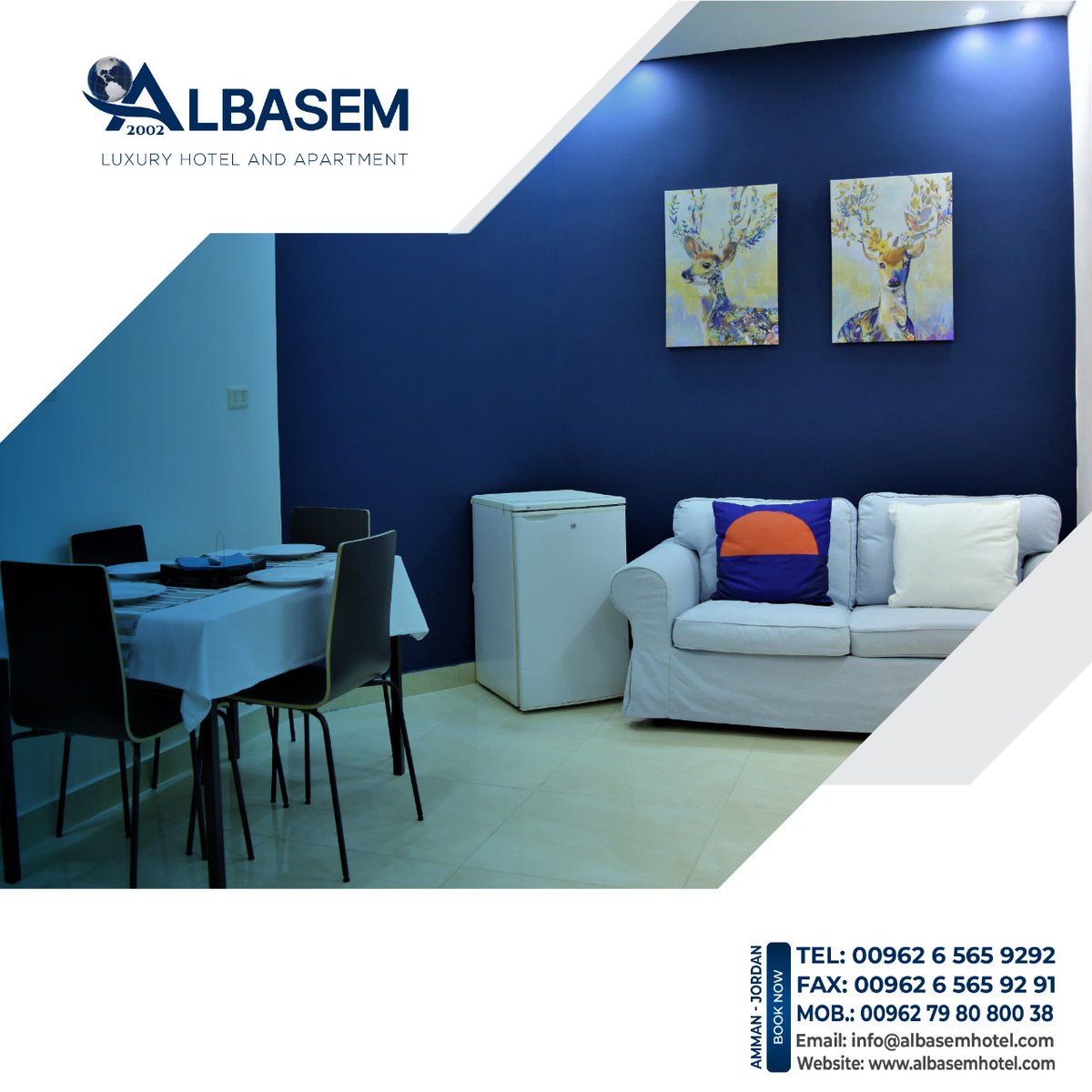 Albasemhotel's tweet photo. #Albasem_Hotel 
#BOOK_NOW your room
🔶 For inquiries and reservations please contact us :
+0096265659292 📞
+0096265659291 📞
+00962798080038 📞
🔶 Location : 
Al-waleed Ben abdul malik street , Across king hussein cancer center , AMMAN GOVERNATE https://t.co/n3jwn2YXyY