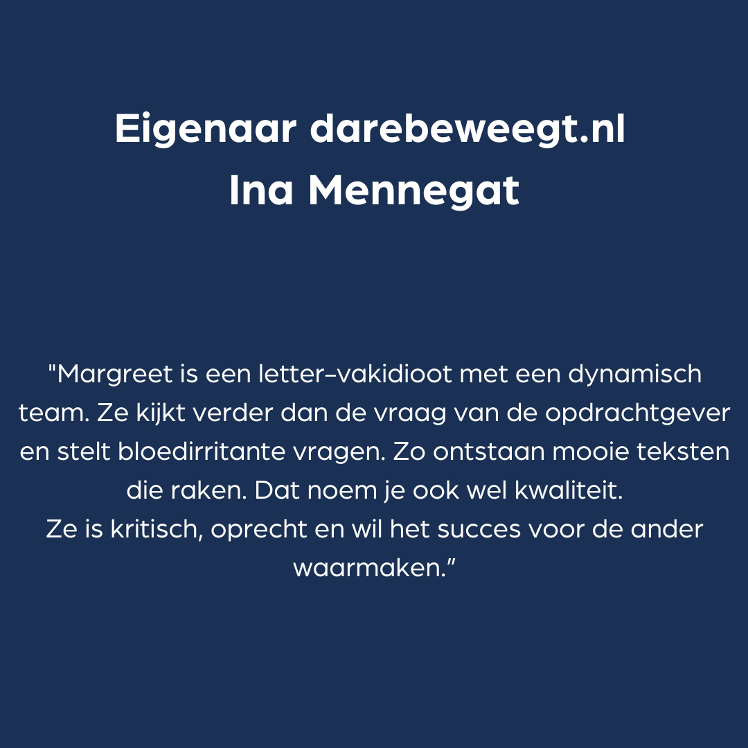 ComSchakel's tweet photo. Wij ondersteunen Ina Mennegat, eigenaar van https://t.co/DjfkhmOf3Q met de teksten voor haar nieuwsbrief.
‘Zelf alles uitzoeken is zo tijdrovend!’ Lees de nieuwsbrief: https://t.co/svqxeyRKbs

#communicatieschakel #communicatieadviseur #tekstschrijver #teamcommunicatie https://t.co/MDhQMuDJmX