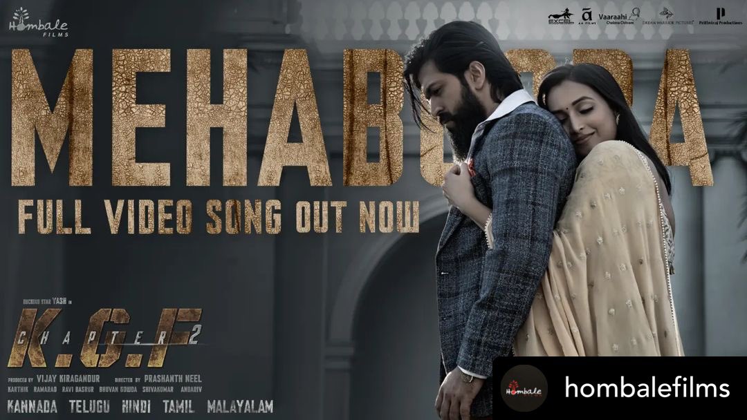 AAFilmsIndia's tweet photo. #Mehabooba Main Teri Mehabooba ♥️

▶️ https://t.co/MkO7EM9oLa

#KGFChapter2 https://t.co/ZIEOyXicmy