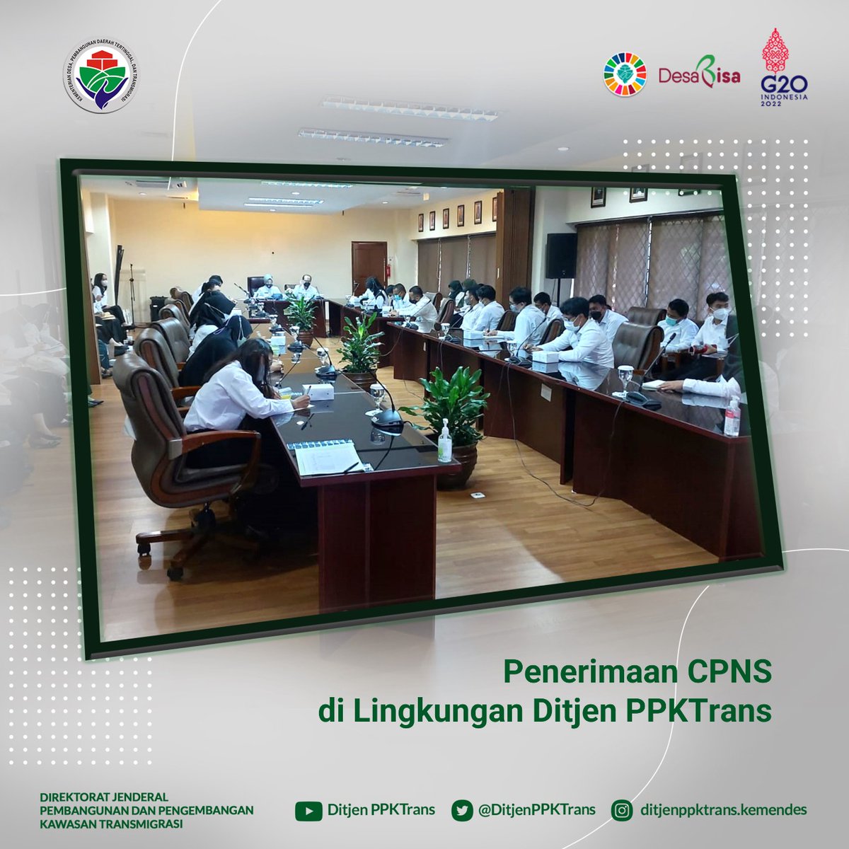 Dirjen PPKTrans @aisyahgamawati didampingi Sesditjen PPKTrans <a href="/sigitmustofa13/">sigit mustofa</a> menerima CPNS di lingkungan Ditjen PPKTrans. Penempatan di Dirjen PPKTrans sendiri sejumlah 39 orang dan 3 orang dari STAN untuk tahun anggaran 2021.