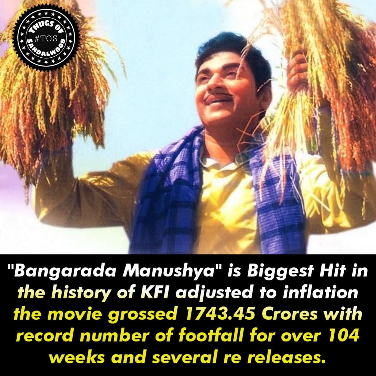 SandalwoodThugs's tweet photo. Stop comparing the present movies with our ealier movies which created history. If collecting Rs.100 CR is the benchmark then you have to consider the footfall &amp; ticket rates of those time. So keep in mind one success cannot wipeout our previous glory. #BangaradaManushya #Annavru https://t.co/H0V7e0dO12