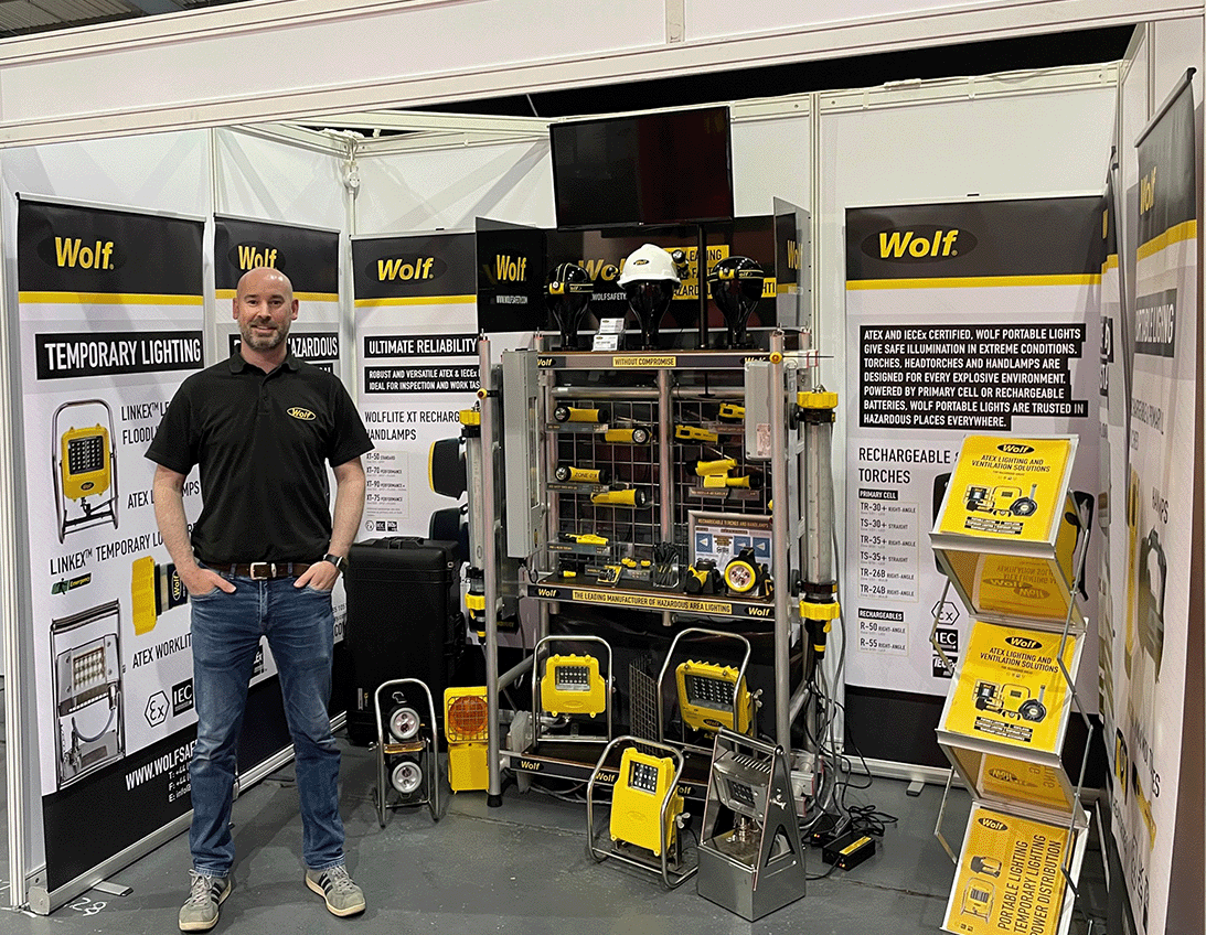 Wolfsafety's tweet photo. All set up and ready for #RSConnect in Telford today and tomorrow - looking forward to meeting the team and discussing our extensive range of Hazardous Area Lighting!
#ATEX #IECEX #lightingsolutions #safety https://t.co/DKelmKVTbA