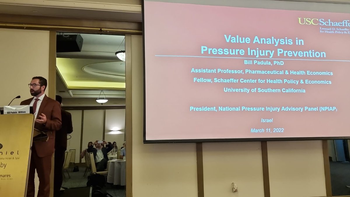 We are learning from Expert #Health #Economics Speaker, <a href="/TheNPIAP/">NPIAP</a> President and good friend <a href="/DrWmPadula/">Bill Padula, PhD</a> on how important #Value #Analysis is in #Wound #Prevention and #Care, here in the Israeli 2022 Convention on the #Prevention &amp; #Treatment of #PressureUlcers 

<a href="/BiomedSharing/">Bioevents - Sharing Biomed Knowledge</a>